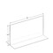 Azar Displays 14"W x 8.5"H Double-Foot Two Sided Sign Holder, PK10 152707 - alternate 2